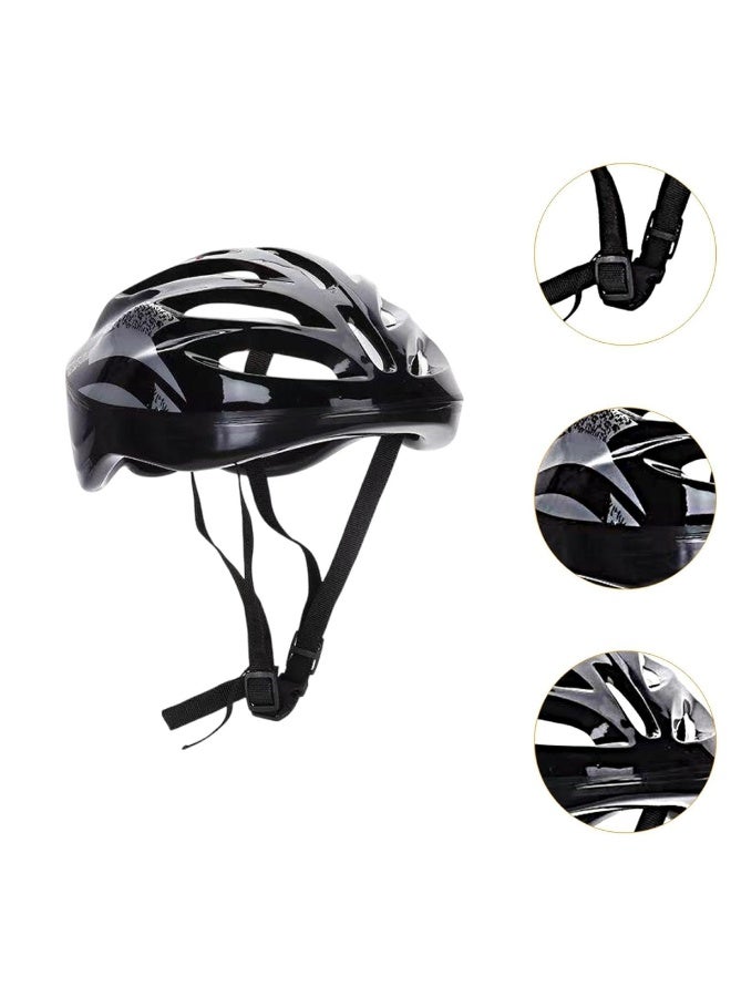 Huitich Skating Helmet Thick Sponge Inner Pad Protection Black - Image 4